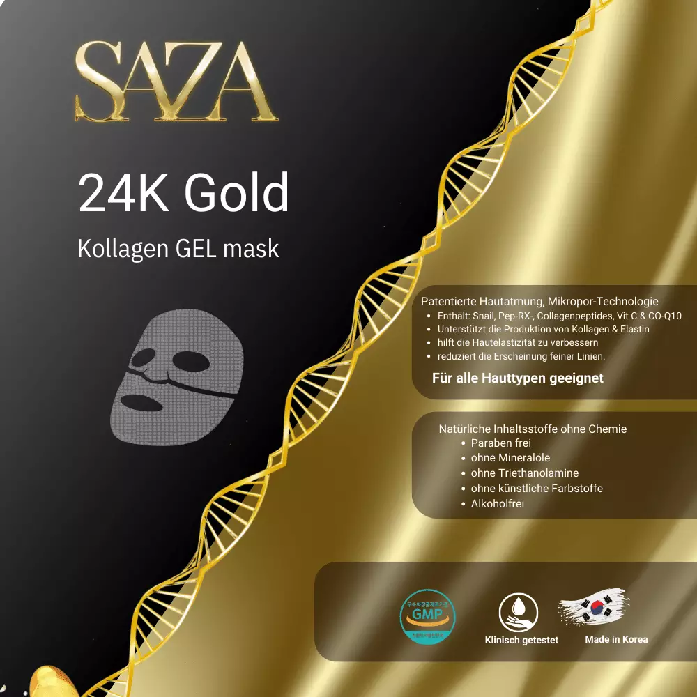SAZA 24K Gold Kollagen GEL mask 1
